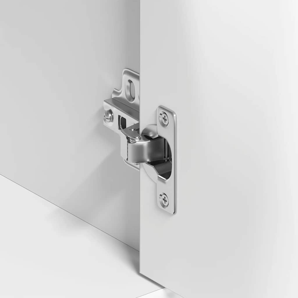 Credenza Bianca 88x30x70 cm in Legno Multistrato 800675