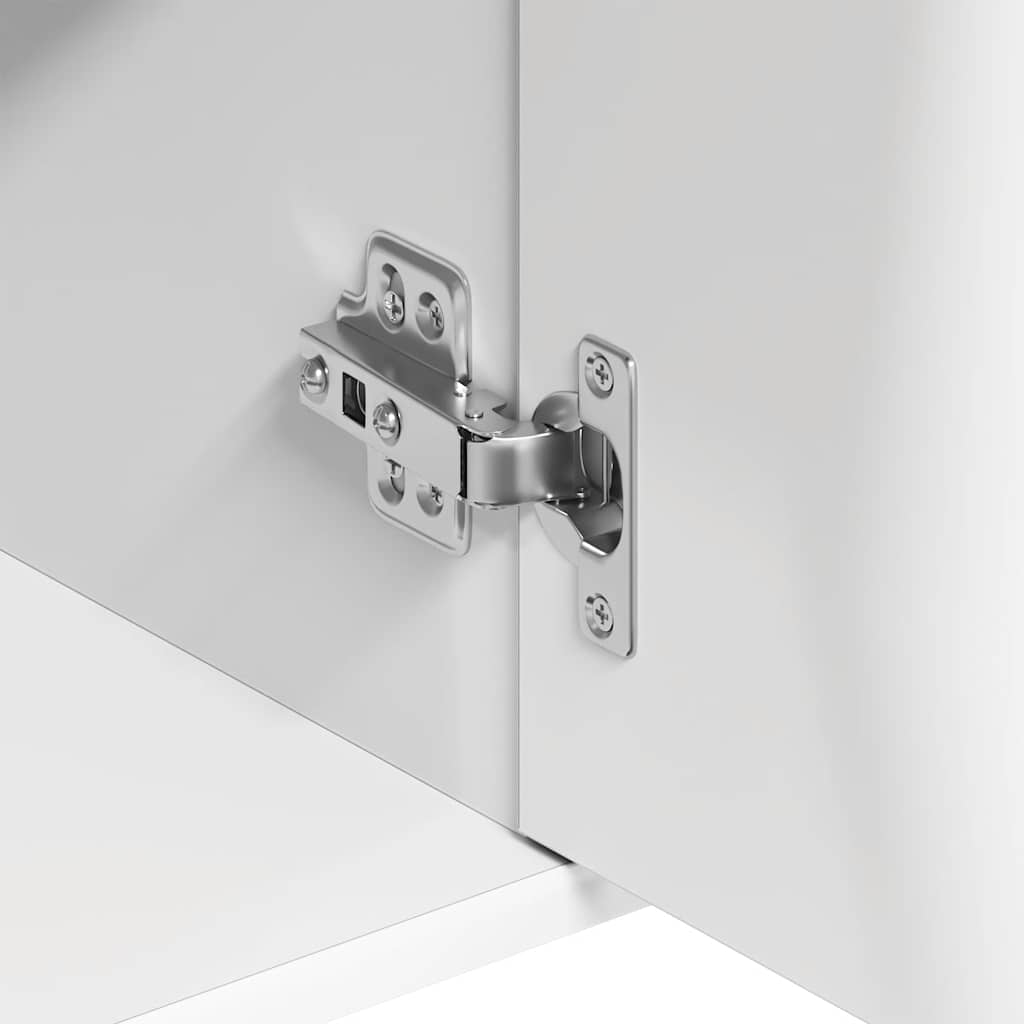 Credenza Bianca 88x30x70 cm in Legno Multistrato 800675