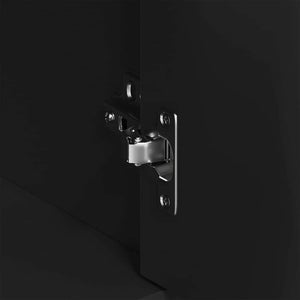 Credenza-Buffet-Armadio da cucina Nera 88x30x70 cm in Legno Multistrato