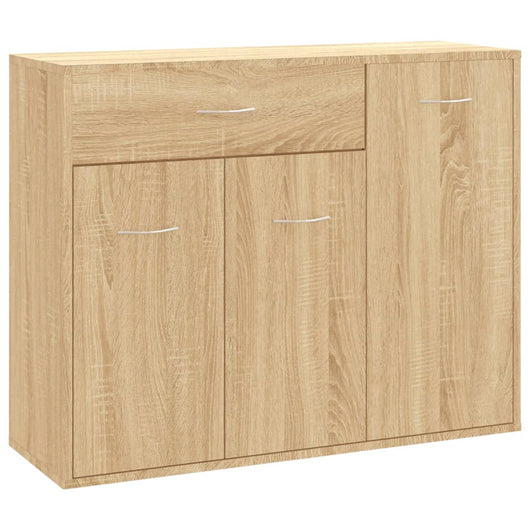Credenza cassettiera cassettiera mobile contenitore organizer cucina soggiorno soggiorno Sonoma 88 x 30 x 70 cm derivati ​​del legno marrone 02_0031726