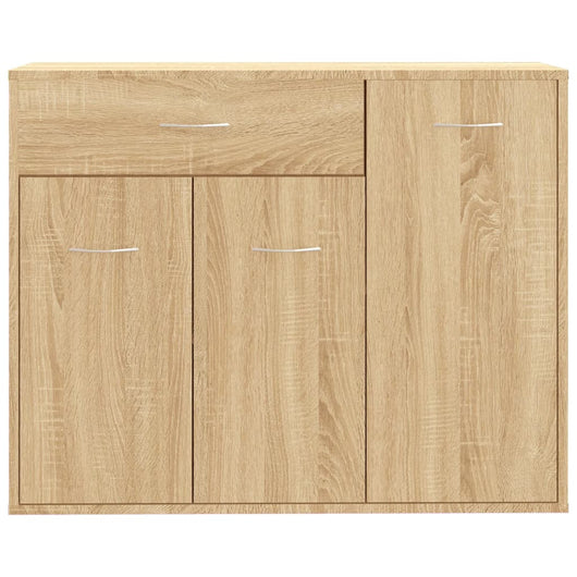 Credenza cassettiera cassettiera mobile contenitore organizer cucina soggiorno soggiorno Sonoma 88 x 30 x 70 cm derivati ​​del legno marrone 02_0031726