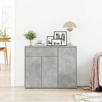 Credenza Grigio Cemento 88x30x70 cm in Truciolato cod mxl 15021
