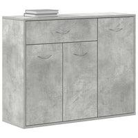 Credenza Grigio Cemento 88x30x70 cm in Truciolato cod mxl 15021