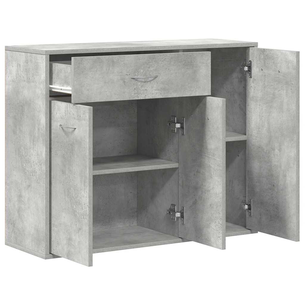 Credenza Grigio Cemento 88x30x70 cm in Truciolato cod mxl 15021