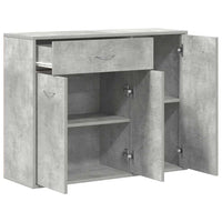 Credenza Grigio Cemento 88x30x70 cm in Truciolato cod mxl 15021