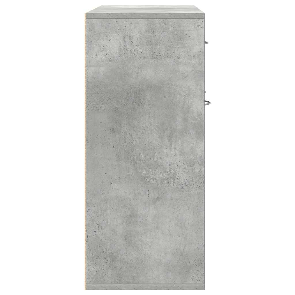 Credenza Grigio Cemento 88x30x70 cm in Truciolato cod mxl 15021
