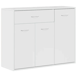 Credenza-Buffet-Armadio da cucina Bianco Lucido 88x30x70 cm in Legno Multistrato