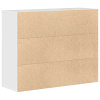 Credenza Bianco Lucido 88x30x70 cm in Legno Multistrato 800681