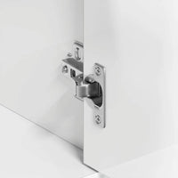 Credenza-Buffet-Armadio da cucina Bianco Lucido 88x30x70 cm in Legno Multistrato