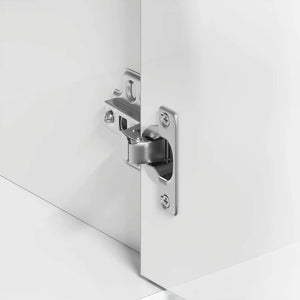 Credenza-Buffet-Armadio da cucina Bianco Lucido 88x30x70 cm in Legno Multistrato