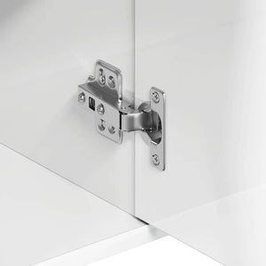 Credenza Bianco Lucido 88x30x70 cm in Legno Multistrato 800681