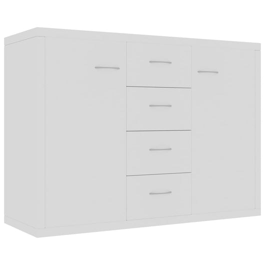 Credenza Bianca 88x30x65 cm in Legno Multistrato 800684
