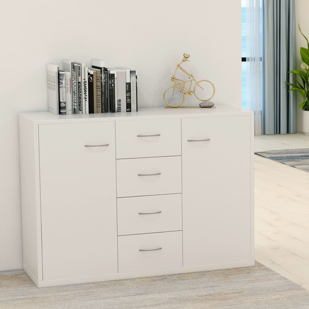 Credenza Bianca 88x30x65 cm in Truciolato