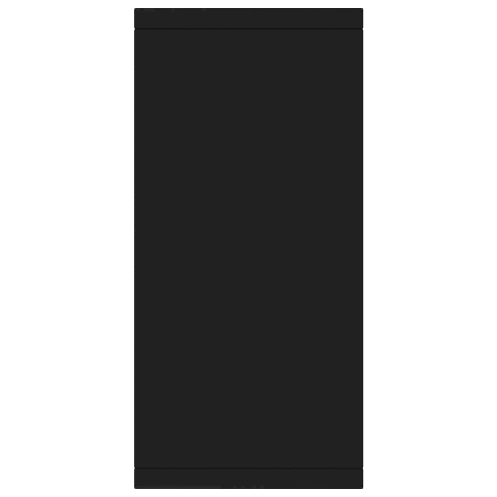 Credenza-Buffet-Armadio da cucina Nera 88x30x65 cm in Legno Multistrato