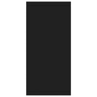 Credenza-Buffet-Armadio da cucina Nera 88x30x65 cm in Legno Multistrato