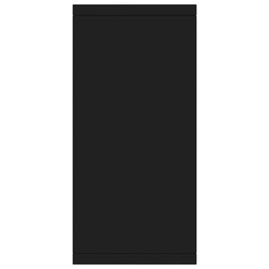 Credenza-Buffet-Armadio da cucina Nera 88x30x65 cm in Legno Multistrato