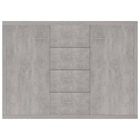 Credenza Grigio Cemento 88x30x65 cm in Legno Multistrato 800688