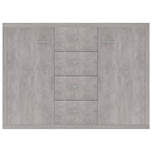 Credenza Grigio Cemento 88x30x65 cm in Legno Multistrato 800688