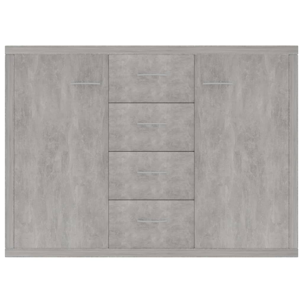 Credenza Grigio Cemento 88x30x65 cm in Legno Multistrato 800688