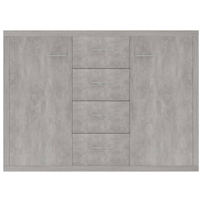 Credenza Grigio Cemento 88x30x65 cm in Legno Multistrato 800688