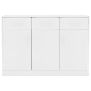 Credenza Bianca 110x30x75 cm in Legno Multistrato 800702