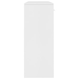 Credenza Bianca 110x30x75 cm in Legno Multistrato 800702