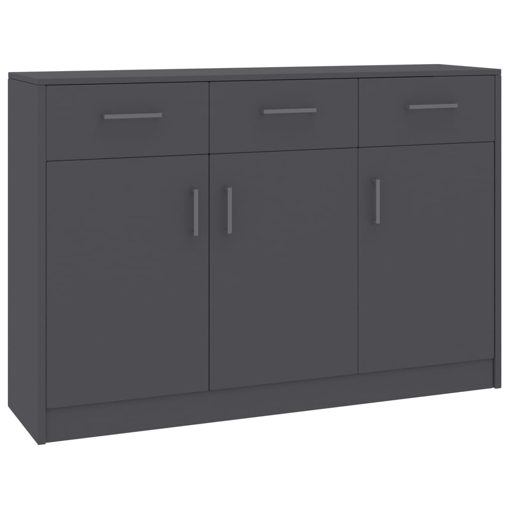 Credenza Grigia 110x30x75 cm in Truciolato cod mxl 62582