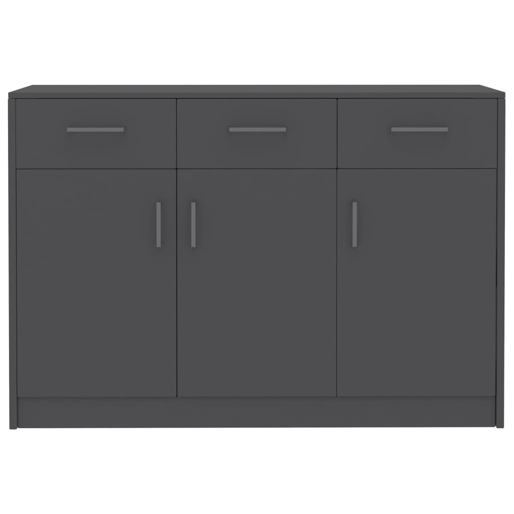 Credenza Grigia 110x30x75 cm in Truciolato cod mxl 62582