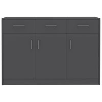 Credenza Grigia 110x30x75 cm in Truciolato cod mxl 62582