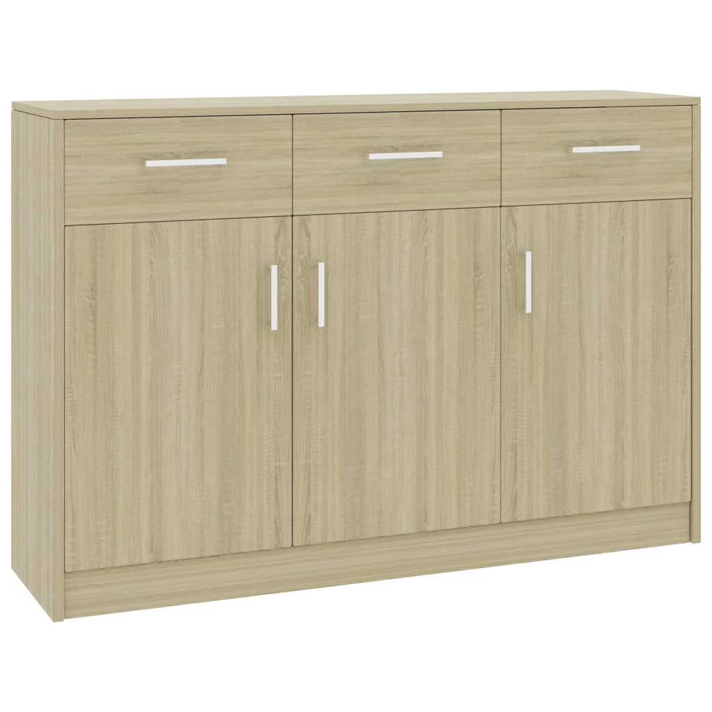 Credenza Rovere Sonoma 110x30x75 cm in Legno Multistratocod mxl 118694