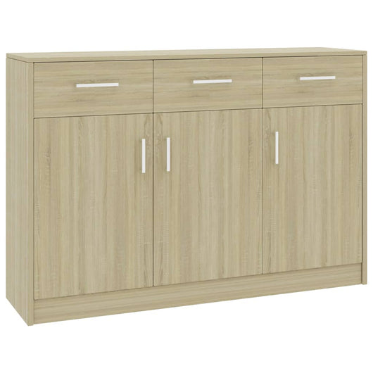 Credenza Rovere Sonoma 110x30x75 cm in Legno Multistratocod mxl 118694