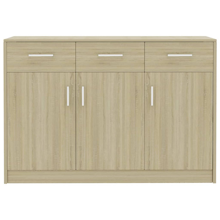 Credenza Rovere Sonoma 110x30x75 cm in Legno Multistrato 800705