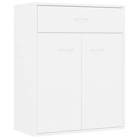 Credenza-Buffet-Armadio da cucina Bianca 60x30x75 cm in Legno Multistrato 314555