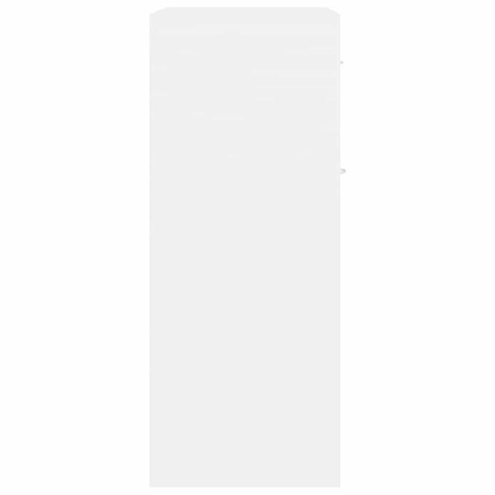 Credenza-Buffet-Armadio da cucina Bianca 60x30x75 cm in Legno Multistrato 314555