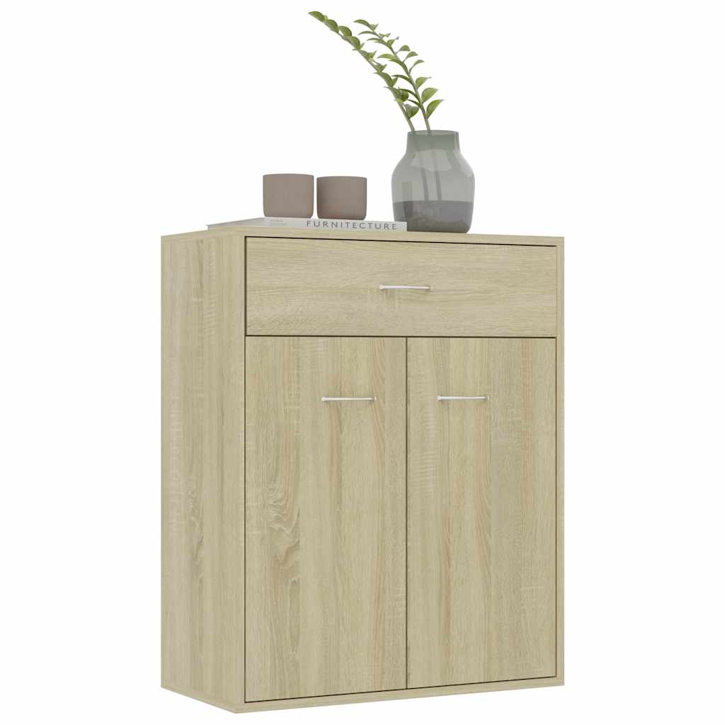 Credenza Rovere Sonoma 60x30x75 cm in Truciolato cod mxl 14795