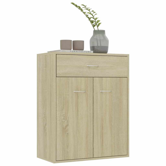 Credenza Rovere Sonoma 60x30x75 cm in Truciolato cod mxl 14795