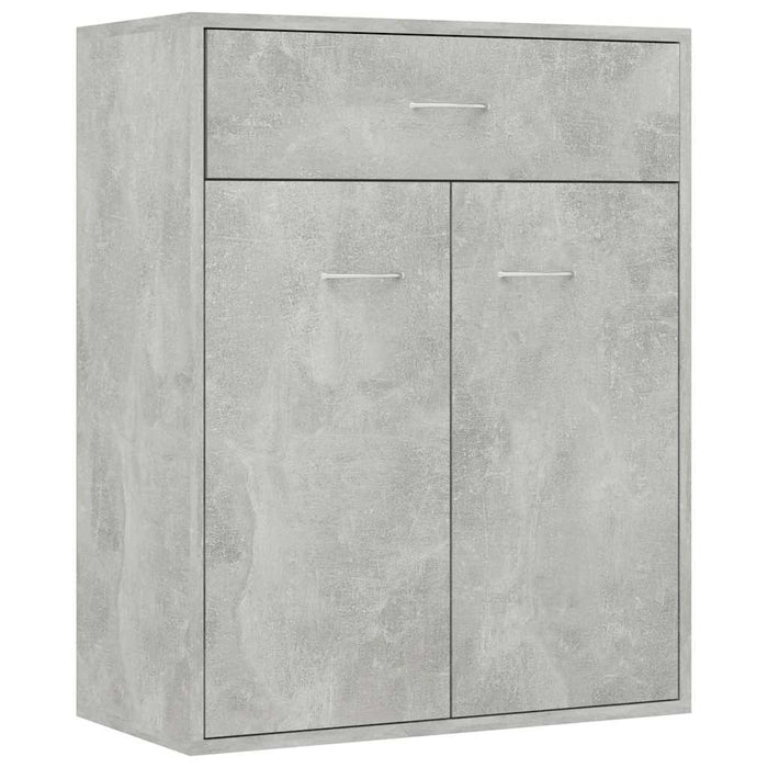 Credenza Grigio Cemento 60x30x75 cm in Legno Multistrato 800715