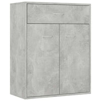 Credenza-Buffet-Armadio da cucina Grigio Cemento 60x30x75 cm in Legno Multistrato