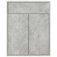 Credenza Grigio Cemento 60x30x75 cm in Legno Multistrato 800715