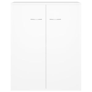 Credenza-Buffet-Armadio da cucina Bianca 60x30x75 cm in Legno Multistrato 392925