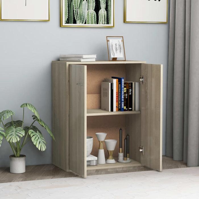Credenza Rovere Sonoma 60x30x75 cm in Legno Multistrato 800732