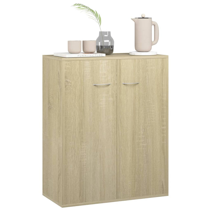 Credenza Rovere Sonoma 60x30x75 cm in Legno Multistrato 800732
