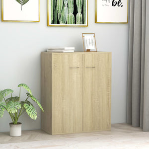 Credenza Rovere Sonoma 60x30x75 cm in Legno Multistrato 800732