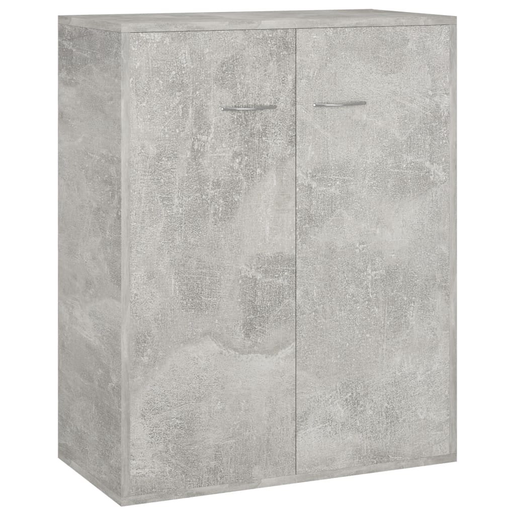 Credenza Grigio Cemento 60x30x75 cm in Legno Multistrato 800733