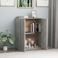 Credenza Grigio Cemento 60x30x75 cm in Legno Multistrato 800733