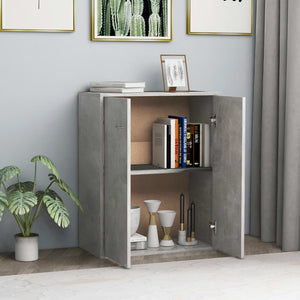 Credenza Grigio Cemento 60x30x75 cm in Legno Multistrato 800733