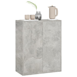 Credenza Grigio Cemento 60x30x75 cm in Legno Multistrato 800733