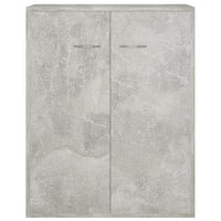 Credenza Grigio Cemento 60x30x75 cm in Legno Multistrato 800733