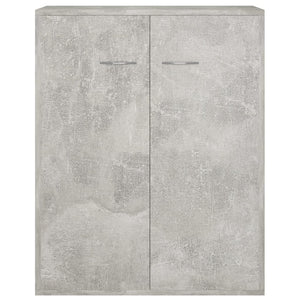 Credenza Grigio Cemento 60x30x75 cm in Legno Multistrato 800733