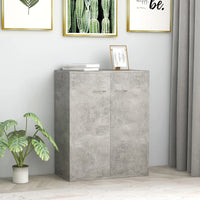 Credenza Grigio Cemento 60x30x75 cm in Legno Multistrato 800733
